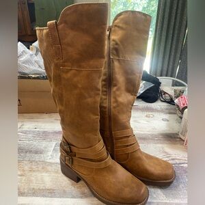 White Mountain Womens Paulina Tall Knee-High Boots Brown Size 9.5 New